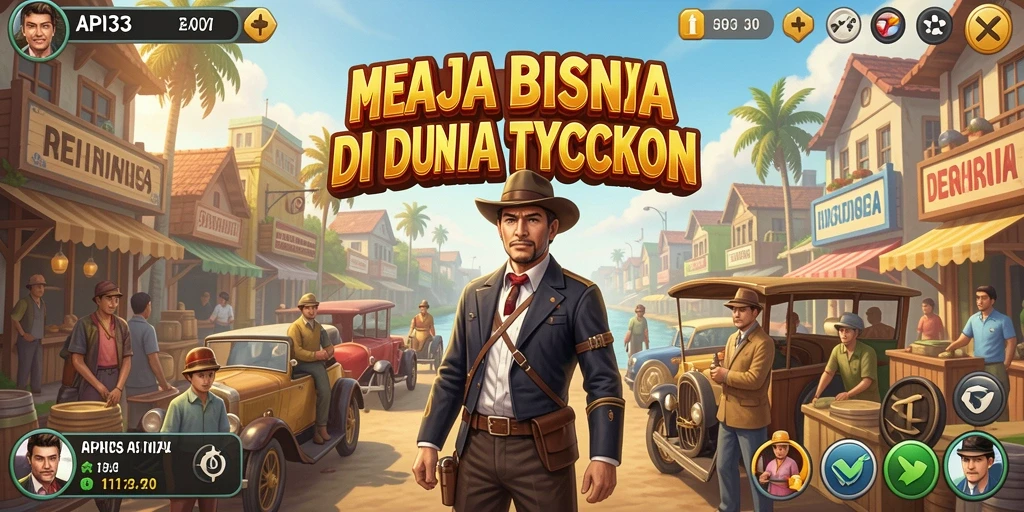 Tangkapan layar menunjukkan gameplay Tycoon yang menarik dan dinamis.