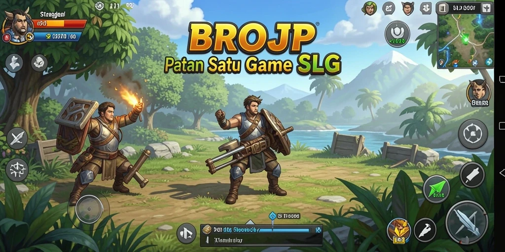Tampilan gameplay epik dalam BROJP yang memukau.