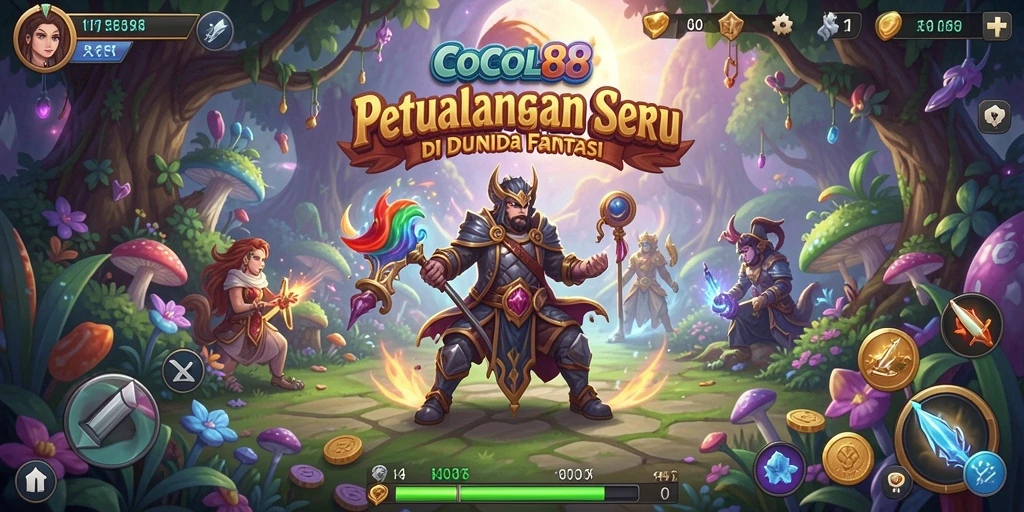 Tampilan gameplay COCOL88 yang penuh dengan aksi seru dan petualangan menakjubkan.