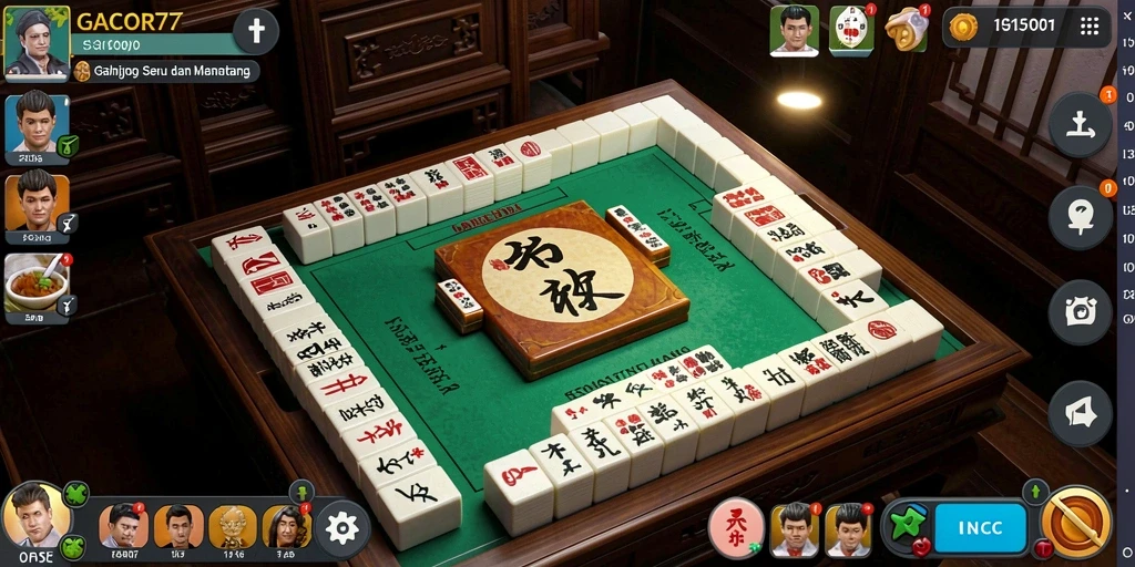 Tampilan gameplay menarik dari GACOR77 yang menampilkan Mahjong.
