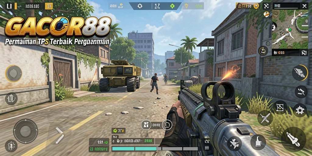 Tangkapan layar utama GACOR88 menampilkan aksi gameplay yang intens.