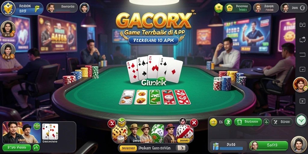 Tampilan gameplay seru dalam GACORX dengan pemain aktif.