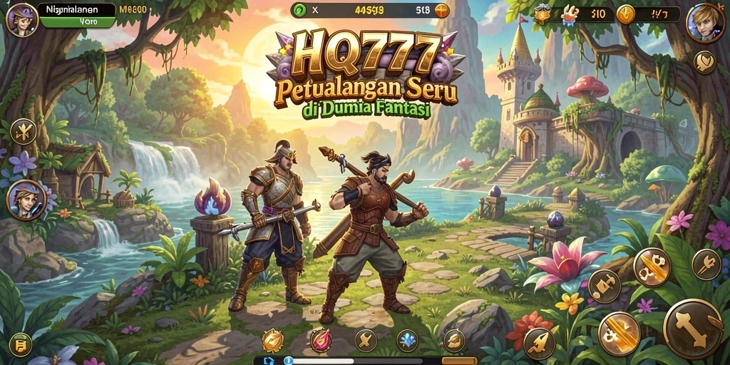 Tampilan gameplay HQ777 yang penuh aksi petualangan.