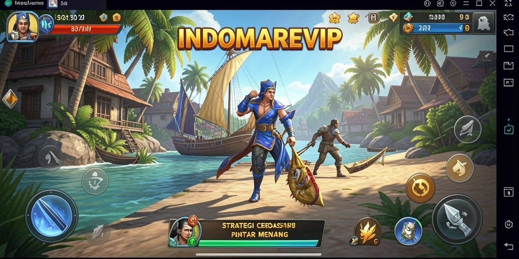 Tampilan utama gameplay INDOMAREVIP dengan aksi strategi yang mendebarkan.