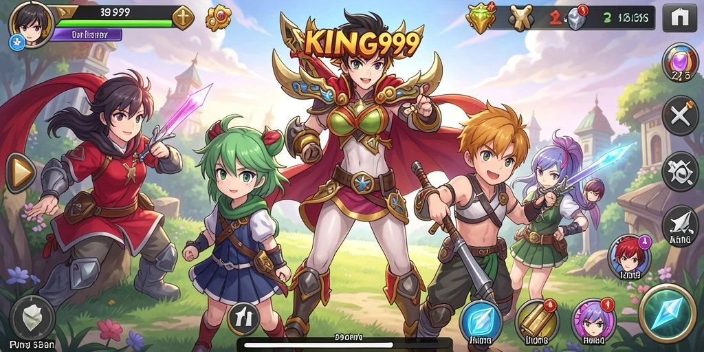 Tangkapan layar KING999 menampilkan aksi seru dan grafis Anime menawan.