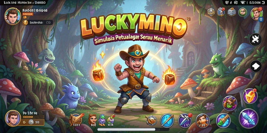 Screenshot <strong>LUCKYMINO</strong> menampilkan gameplay seru dalam simulasi petualangan.