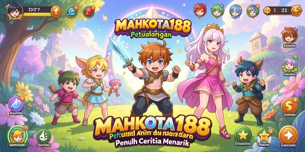 Tampilan gameplay seru dan penuh warna di MAHKOTA188.