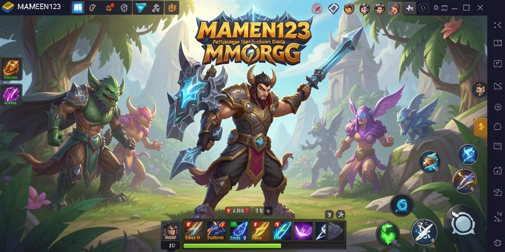 Tampilan gameplay seru dari MAMEN123 dalam dunia MMORPG.