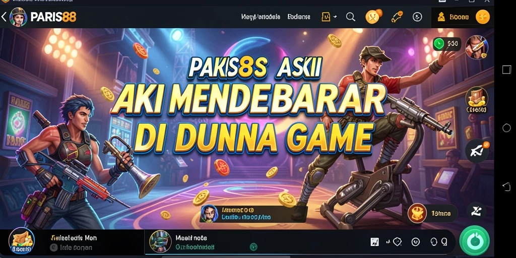 Tangkapan layar PARIS88 menampilkan aksi seru di medan pertempuran.