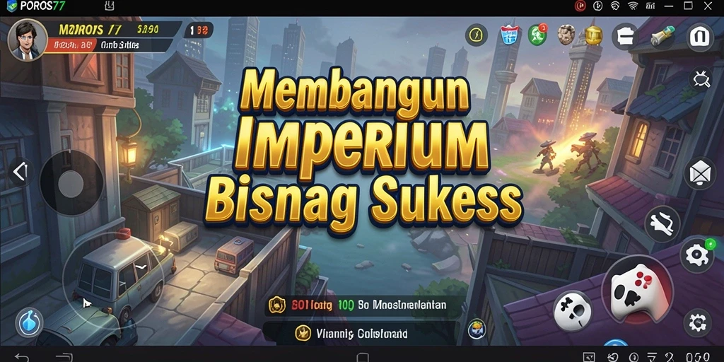Screenshot gameplay POROS77 menampilkan keseruan mengelola bisnis.
