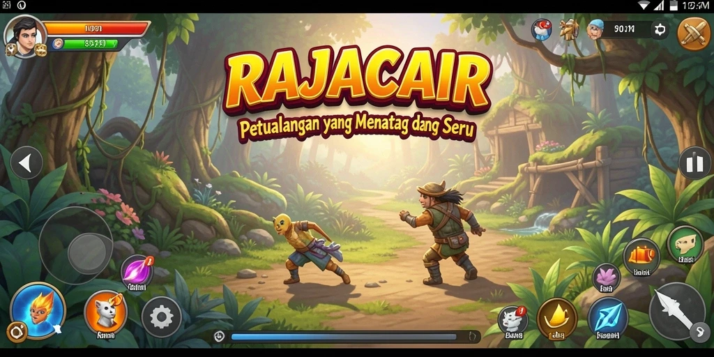 Tampilan gameplay <strong>RAJACAIR</strong> yang menampilkan petualangan seru dan eksplorasi.