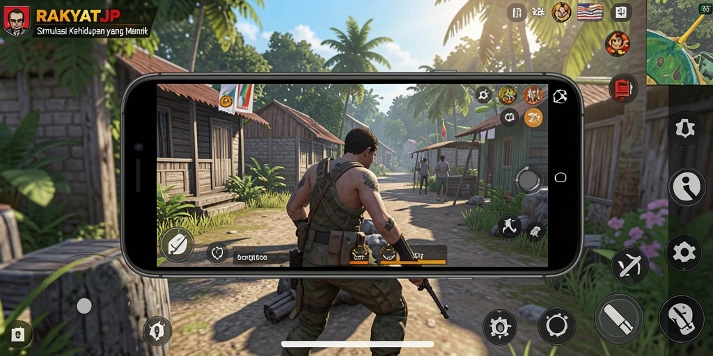 Tampilan gameplay RAKYATJP yang menarik dan realistis.