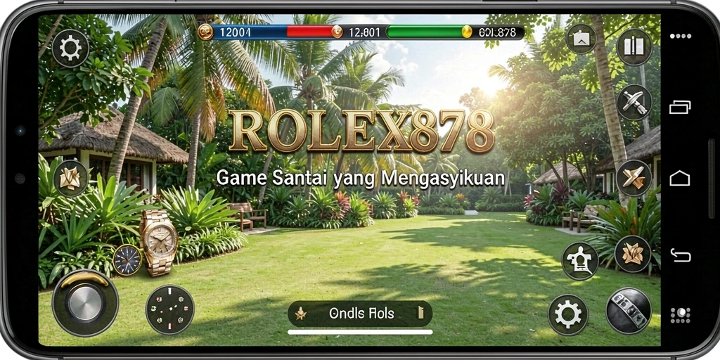 Tangkapan layar menunjukkan momen seru dalam permainan ROLEX878.