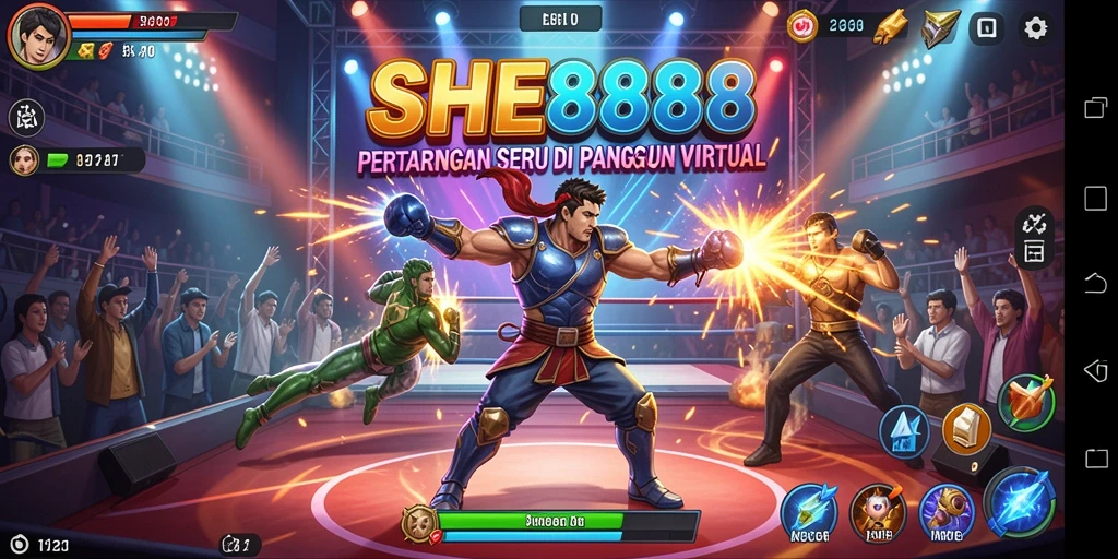 Tampilan utama gameplay SHE888 dengan aksi pertarungan seru.