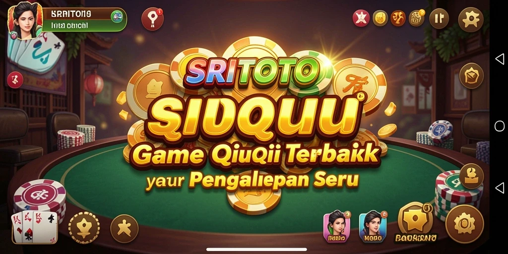 Screenshot gameplay SRITOTO menggambarkan keseruan bermain QiuQiu.