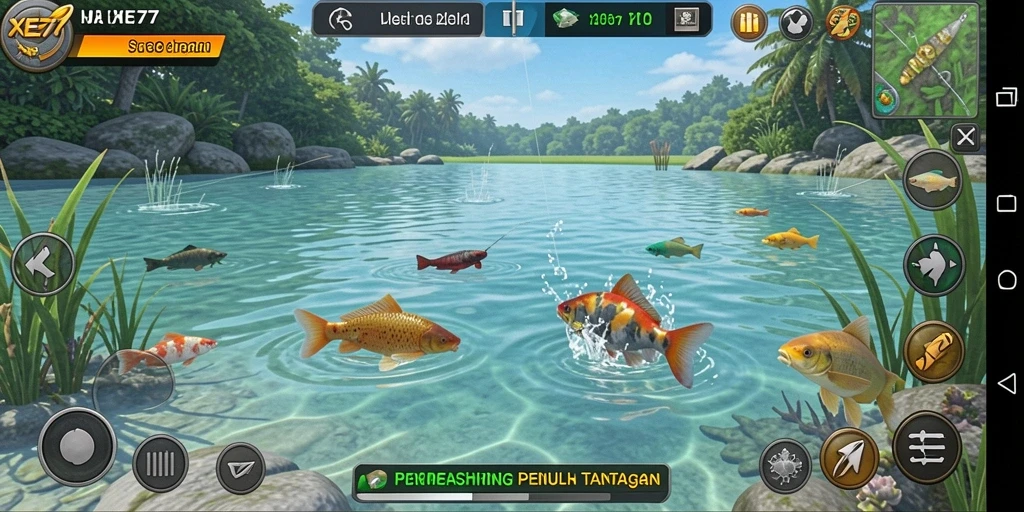 Tangkapan ikan menakjubkan dalam XE77.